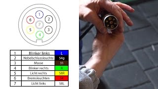 7 Polige Stecker  Montageanleitung [upl. by Buffy425]