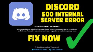 Discord Server Error 500 FIX ✅ Discord Connecting Problem Fix [upl. by Attesor602]