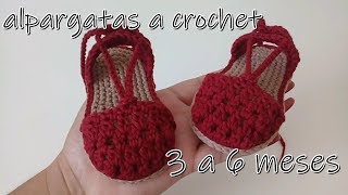 alpargatas en punto piña bebe 3 a 6 meses10cm [upl. by Iruam]