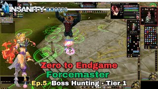 Insanity FlyFF  ZTE Forcemaster Series Ep5  BossHunting Tier1 Instances [upl. by Marwin]