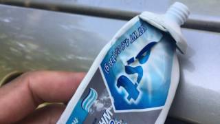 HOW TO REMOVE SCRATCH ON CAR WITH TOOTHPASTE [upl. by Ertnod38]