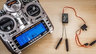 DJI F550 24  FrSky Taranis Empfänger binden [upl. by Staley836]