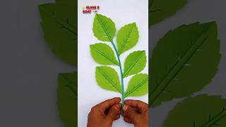 How To Make Paper Leaf  DIY Leaf Making Ideas 🌿 Easy Paper Craft Shorts [upl. by Iggem]