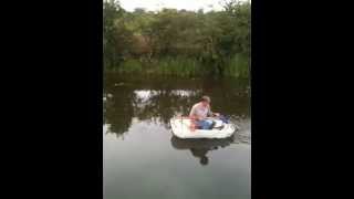 Coracle home built outboard and folding PVCply [upl. by Yaffit]