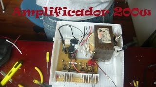 amplificador de 200w  hecho en casa [upl. by Atiuqahc]