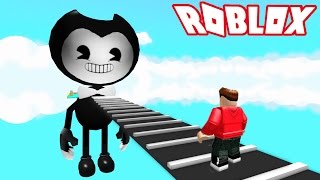 ESCAPE EVIL BENDY OBBY Roblox Adventures RedHatter [upl. by Keare642]