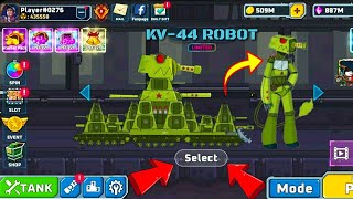 Tank Combat War Battle New Tank KV44 ROBOT Coming Soon Update All 22 Tank Unlocked Maxed Evolve2023 [upl. by Naruq]