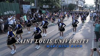 Saint Louis University Marching Band  PAGALINGAN 2024 Marching Band Competition at Polo Valenzuela [upl. by Amarillis]