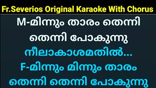 Minnum tharam thenni karaoke with lyrics malayalam Chorus Original Karaoke High Quality [upl. by Demetre]