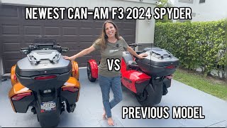 Comparing CanAms NEW Spyder F3 to Previous Years F3 [upl. by Ydnyc]