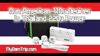 Run American 110v Devices In Thailand 220v Power [upl. by Caravette]