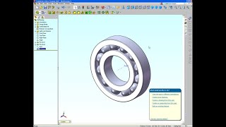 Solidworks Tutorial to draw a simple Ball Bearing [upl. by Gabie]