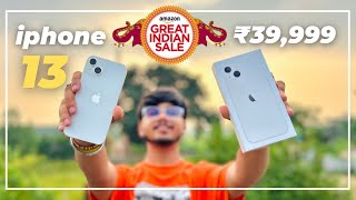 iPhone 13 unboxing in 2024  Amazon great Indian festival sale unit  devhr71 [upl. by Ydnem]