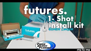 Futures one shot install kit  Routing amp Installing fin boxes with resin [upl. by Yelreveb552]