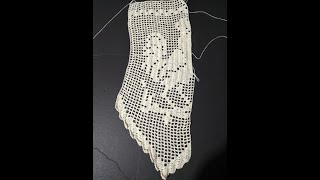 How to Crochet Filet Rustic Rooster Curtain🐓Part 3 [upl. by Dorrej]