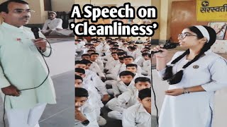 A Speech on Cleanliness by a student of class X 🏆 Sahu C Das SVM IC Najibabad 🔥 सफ़ाई का महत्त्व [upl. by Ahsikin802]