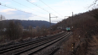 Trains Lyon SaintEtienne TGV FRET et TER Regio2n bb75000 [upl. by Pagas]