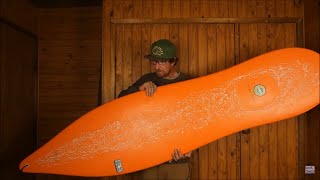 Is This The Craziest Surfboard Design Ever Meyerhoffer Longboard  Mini Mal Board Review Kook Shed [upl. by Jaime]