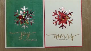 Snowflake Shaker Card Kit Instructions [upl. by Thamora433]