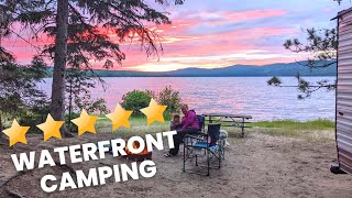 Driftwood Provincial Park  The BEST waterfront campsites [upl. by Parnas]