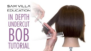 In Depth Undercut Bob Tutorial [upl. by Cazzie]