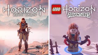 Comparing Horizon Zero Dawn VS Lego Horizon Adventures [upl. by Niffirg]