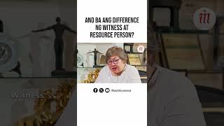 Ano ba ang difference ng Witness at Resource Person [upl. by Acinonrev]