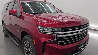 2021 Chevrolet Tahoe LT Cherry Red Tintcoat Used walk around for sale in Fond Du Lac Wisconsin [upl. by Kwabena]