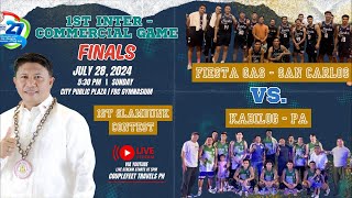 LIVE FINALS KABILOG PA VS SAN CARLOS FIESTA GAS 1st MAYOR BENJIE MIRANDA INTERCOMMERCIAL LEAGUE [upl. by Noxaj]