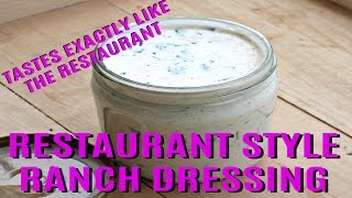 DIY Ranch Dressing Recipe Restaurant Style  Homemade Ranch Salad Dressing Recipe [upl. by Reg542]