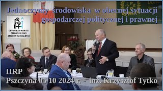 Pszczyna 5 października 2024 r inż Krzysztof Tytko [upl. by Madid]