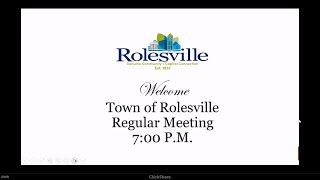 Rolesville Regular Meeting  July 9 2024 [upl. by Ultun558]