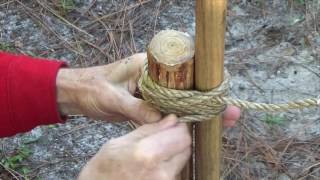 How to Tie a Round Lashing [upl. by Blodgett]