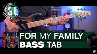 Agnostic Front  For my Family  Bass Cover With Tabs in the Video [upl. by Karlow103]