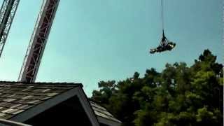 Kids Scream on quotDive Bomber Alleyquot at Six Flags Over Texas [upl. by Murry700]