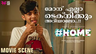 മോന് എല്ലാ ടെക്‌നിക്കും അറിയാലോ  Home Movie Scene  Sreenath Bhasi  Naslen [upl. by Ariem447]