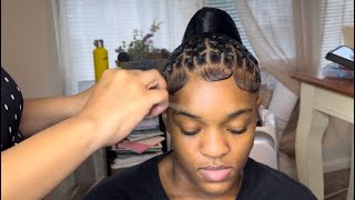 How To Sleek Ponytail Hairstyles  CRISS CROSS Rubber Band PONYTAIL  STEP by STEP TUTORIAL [upl. by Honebein]