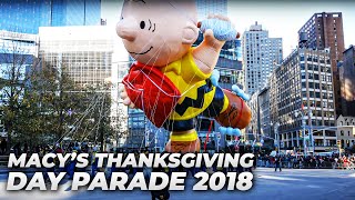 ⁴ᴷ Full Macys Thanksgiving Parade 2018 from Columbus Circle [upl. by Sonny582]