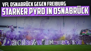 OsnabrückFans mit starker Pyro amp Choreo im DFBPokal VfL Osnabrück  SC Freiburg 04 [upl. by Per927]