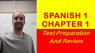 Chapter 1 Review Spanish 1 Ser articles adjectives [upl. by Enenej]