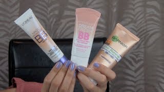 3 in 1 Review Drugstore BB Creams Garnier vs Maybelline vs LOreal [upl. by Asial]