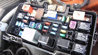 Honda Element Fuse Box Description [upl. by Juna]