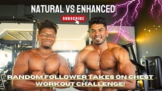 Training Chest with a Random Follower from our Giveaway ChallengeEnhanced vs Natural Chest Tamil [upl. by Nnawtna261]