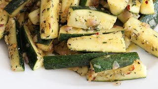 Sautéed Zucchini With Lemon Garlic Butter amp Fresh Thyme [upl. by Naamann]