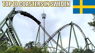 Top 10 Roller Coasters in Sweden [upl. by Jenne]