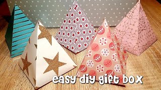 Geschenkbox bastelnDIY Gift Box [upl. by Atinwahs52]