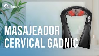 😍 Masajeador Cervical De Cuello Gadnic Terapia Calor Shiatsu es Súper RELAJANTE [upl. by Akeemaj480]