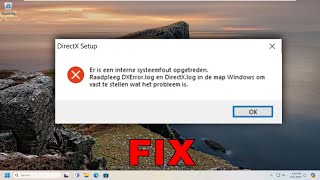 Fix DirectX Setup Error An Internal System Error Occurred in Windows 1011 Tutorial [upl. by Sidonius745]