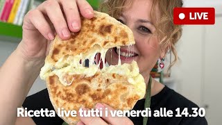 INCREDIBILE facile e veloce 🤩 Niente forno niente lievito per fare un pane farcito buonissimo 🔴 Live [upl. by Trager399]