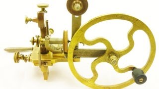 VINTAGE WATCHMAKERS WATCH MAKING PINION WHEEL CUTTING LATHE [upl. by Innig]